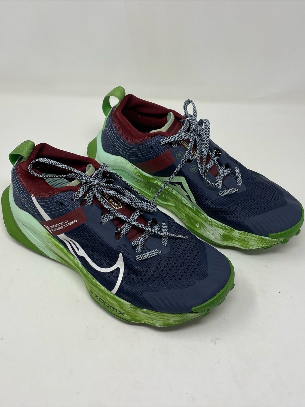 Nike Women's Navy Blue, Green & Burgundy Athletic Shoes